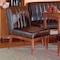 Baxton Studio Daymond Mid-Century Modern Dark Brown Faux Leather and Walnut Brown Finished Wood Dining Chair 186-11350-Zoro - alternate 3